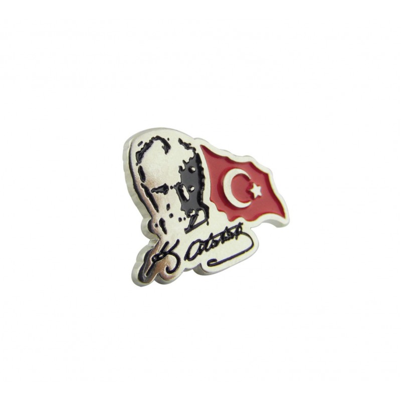 Atatürk İmza Bayrak Rozeti